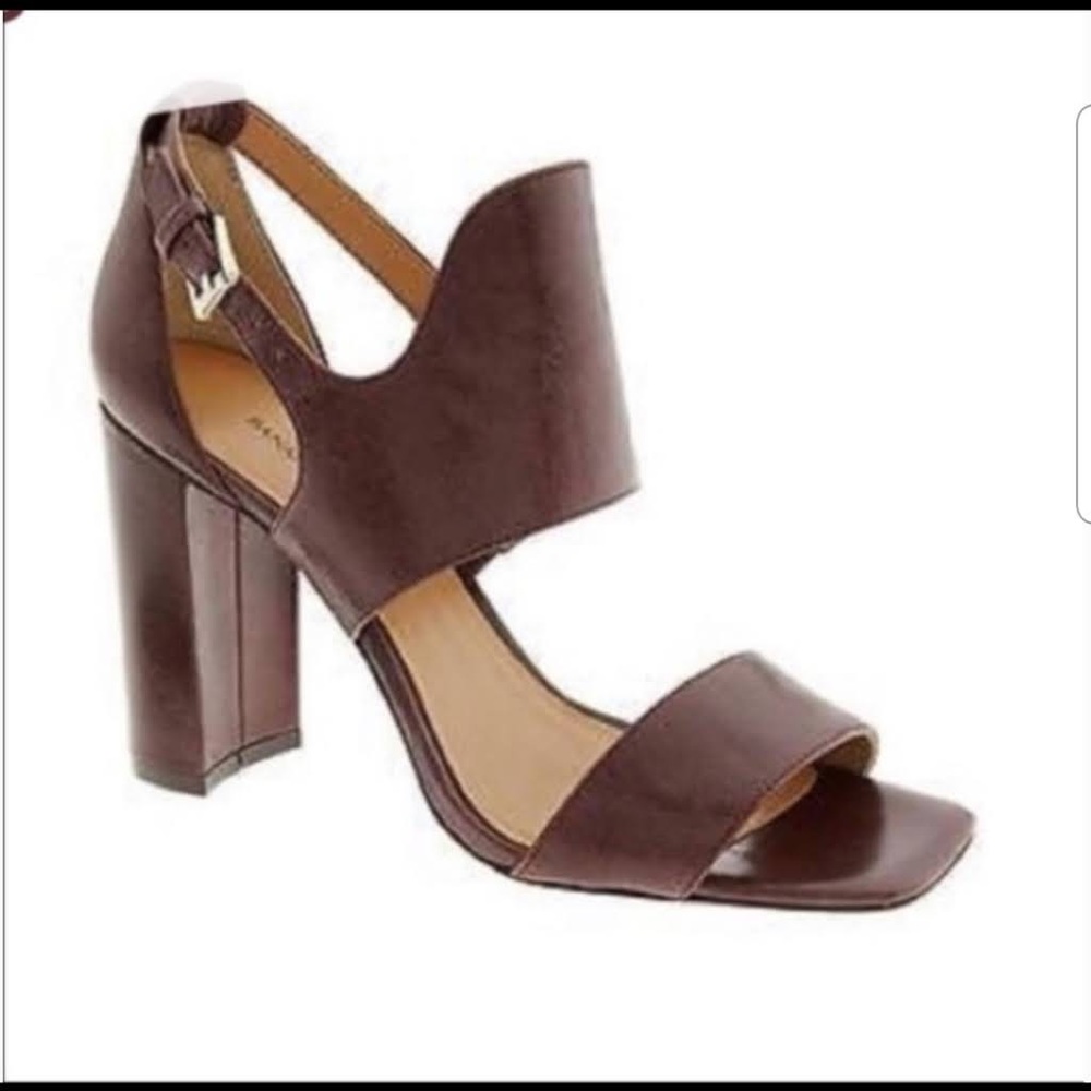 Banana Republic Brown Blyss Block Heel Sandals size 7
